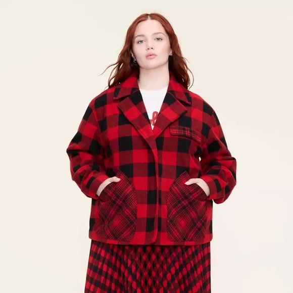 Woolrich Jackets & Blazers - Woolrich Women's Buffalo Check Melton Jacket